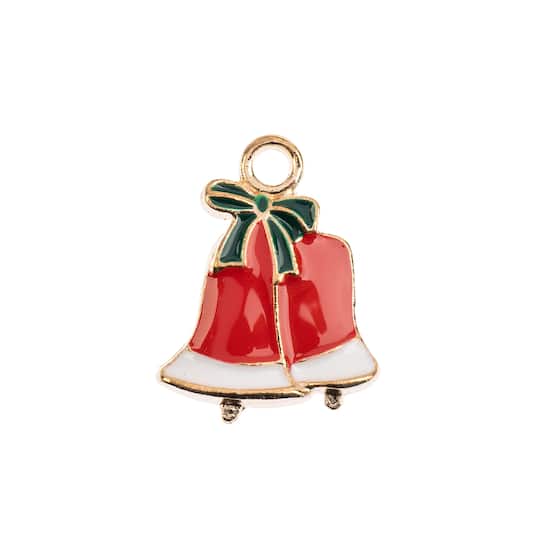 John Bead Sweet &#x26; Petite Bell Holiday Charms, 8ct.
